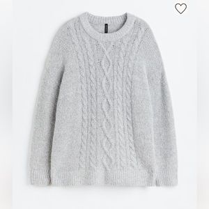 H&M gray long sweater